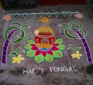Kolam designs for Pongal | Credits: Pinterest